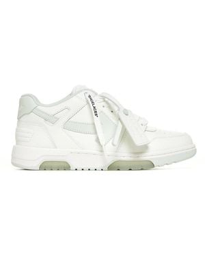 Off-White c/o Virgil Abloh Sneakers in pelle verde menta - Bianco