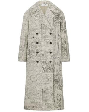 Dior Jassen ,Katoen Barocco Coat - Grijs