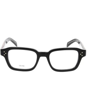 Celine Cl40341U Triomphe Stamp Zonnebril - Zwart