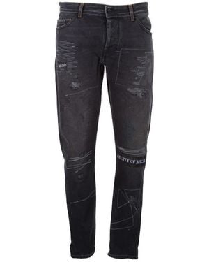 Marcelo Burlon Slim-Fit Jeans - Blue