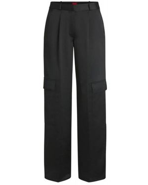 HUGO Straight Trousers - Black
