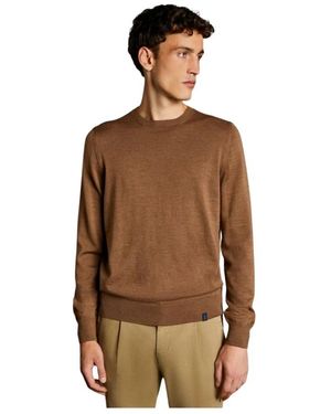 Fay Round-Neck Knitwear - Marron