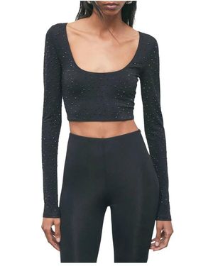 Patrizia Pepe Long Sleeve Tops - Noir