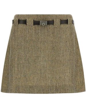 Ferragamo Short Skirts - Verde