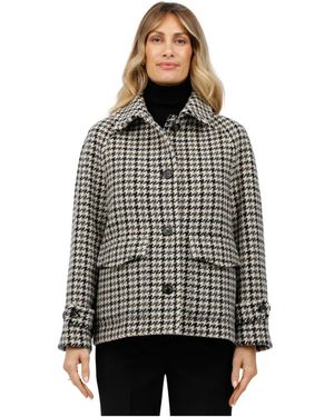 Circolo 1901 Cappotto micro pied de poule - Grigio