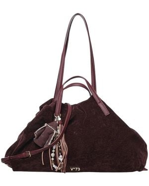 V73 Tote Bags - Marrone
