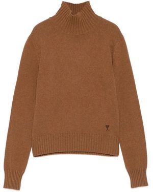 Ami Paris Turtlenecks - Marron