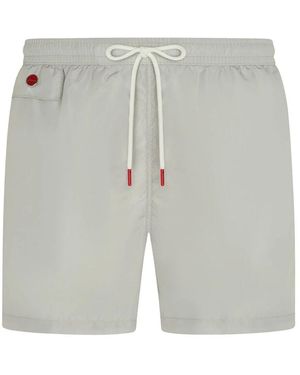Kiton Weiße badehosen ultimativer komfortstil - Grau
