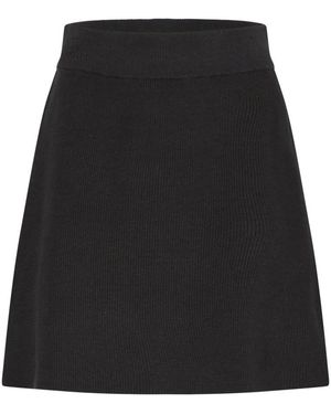 Ichi Short Skirts - Negro