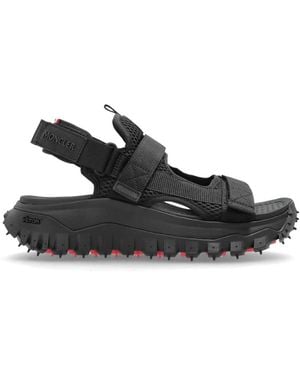 Moncler Flat Sandals - Black