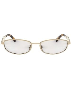 Prada Accessoires ,Geel ,D51S Zonnebril - Metallic