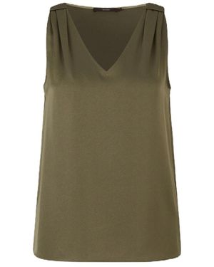 Windsor. Tops ,Groen ,Japanse Crêpe Blouse Top