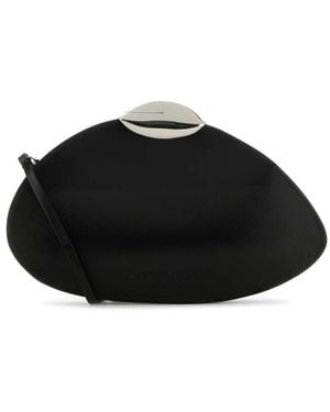 Benedetta Bruzziches Schwarze Lederclutch