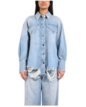 Dondup Denim Shirts - Blue