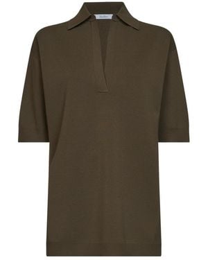 Max Mara V-Neck Knitwear - Verde
