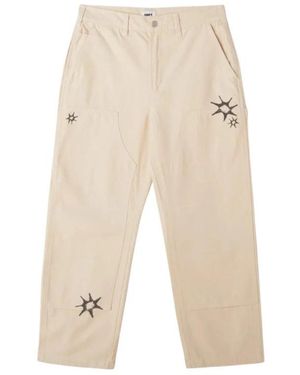Obey Straight Trousers - Neutro