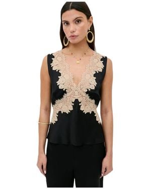 RIXO London Sleeveless Tops - Nero