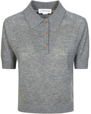 Victoria Beckham Polo Shirts - Grijs