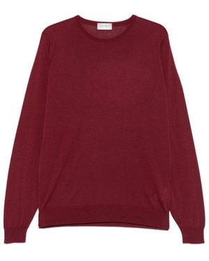 John Smedley Round-Neck Knitwear - Rood