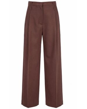 Tela Wijde Broek - Bruin