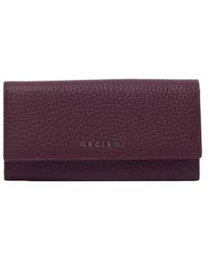Orciani Soft Wallet - Paars