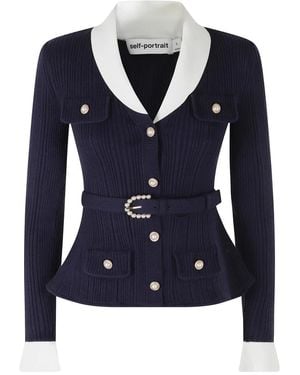 Self-Portrait Cardigans - Bleu