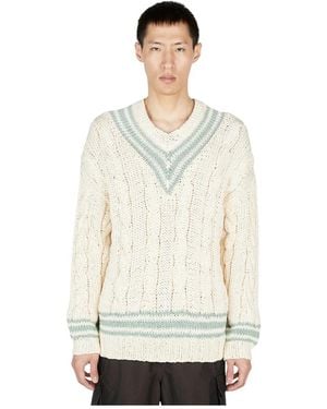 Visvim V-Neck Knitwear - Blanc
