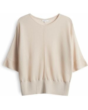 Opus Pullover Mit Rundhalsausschnitt - Natur