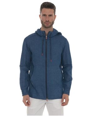 Kiton Casual Sweatshirt Für Männer Und Frauen - Blau