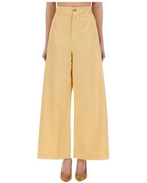 Alysi Wide Pants - Yellow
