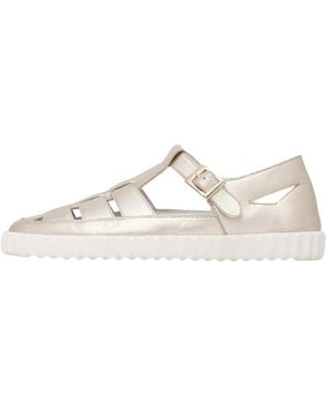 Voile Blanche Flat Sandals - Giallo