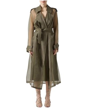 FEDERICA TOSI Belted Coats - Verde