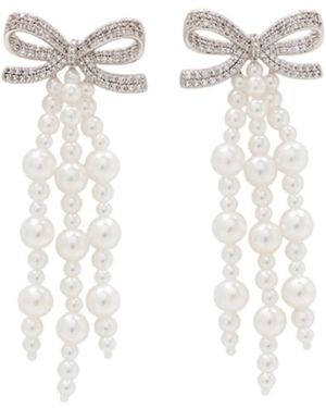 Self-Portrait Earrings - White