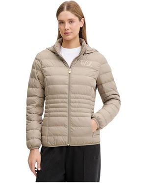 EA7 8Ntb23 Quilted Jacket - Grijs