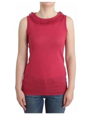 John Galliano Sleeveless Tops - Rosso