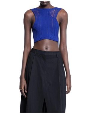 Halo Sleeveless Tops - Blue