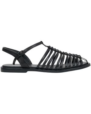 ESTRO Flat Sandals - Black