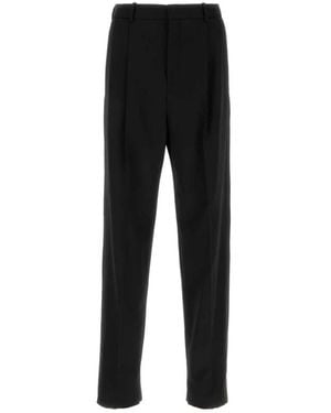 Saint Laurent Broeken ,Zwart ,Wol Tuxedo High-Waisted Pants