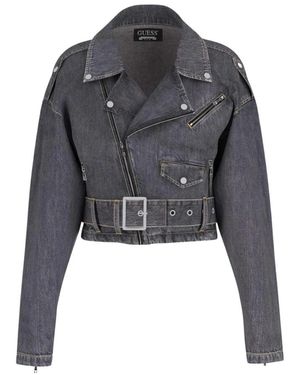 Guess Denim Jackets - Gris