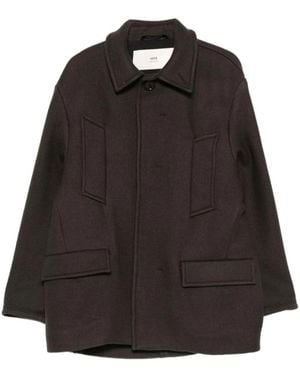 Ami Paris Coats - Black