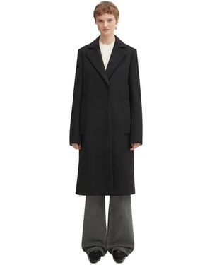 Sportmax Single-Breasted Coats - Negro