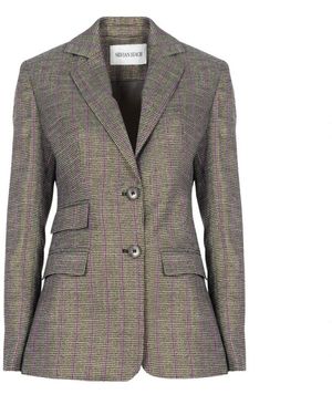 Silvian Heach Taillierter Blazer mit Logo-Knöpfen - Grau