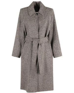 Kiltie Belted Coats - Grigio