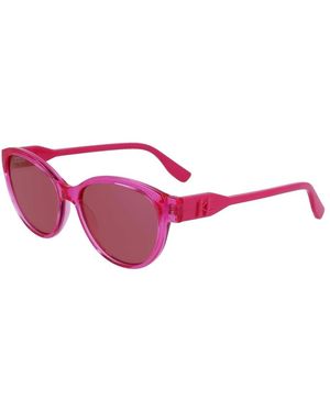 Karl Lagerfeld Occhiali da sole viola iniettati - Rosso