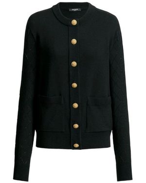 Balmain Truien & Vesten ,Zwart ,Cardigans