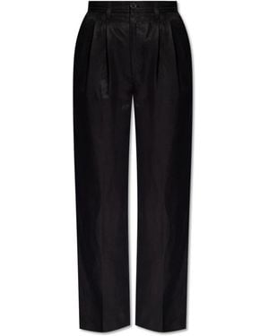 Anine Bing Straight Trousers - Black