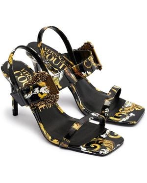 Versace Jeans Couture High Heel Sandals - Noir