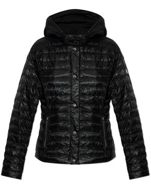 Moose Knuckles Jassen ,Zwart ,Nylon Cloud Walker Air Down Jacket