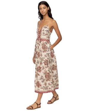 Sea Midi Dresses - Marrón