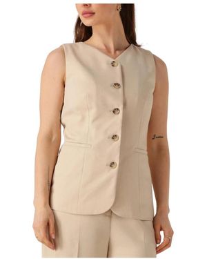 Modström Jassen ,Zand Blazer Normamd Top - Naturel